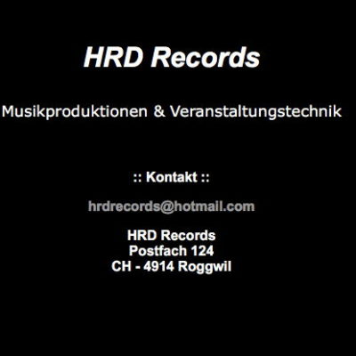 Spartanisch gehaltene Website des Labels HRD-Records