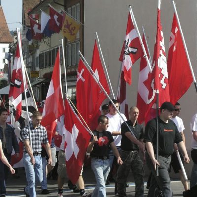 PNOS-Umzug zur Schlachtfeier Sempach