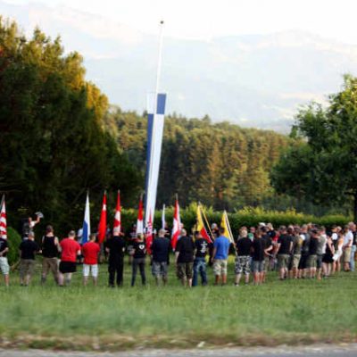 Rede beim Schlachtdenkmal in Sempach 2015.