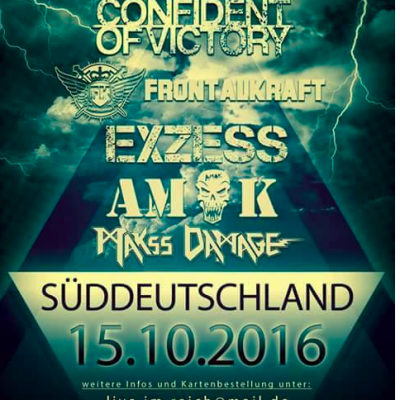 Flyer des B&H Konzertes in Alt St.Johann (SG), 15.10.2016