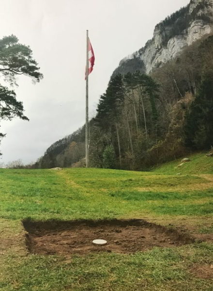 Von der "Guerillagruppe 0" veröffentlichtes Bild der "entführten" Rütliwiese...