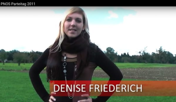 Denise Friederich war lange Zeit für die Familienpolitik der PNOS zuständig - bevor sie sich wegen ihrer Familie aus der Politik zurückzog