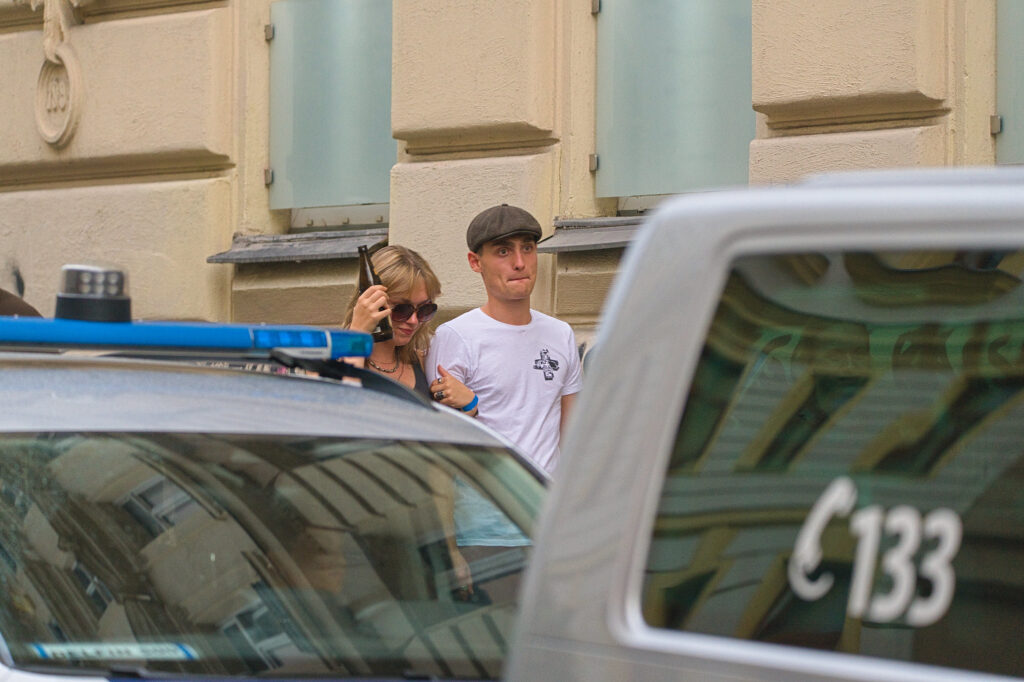 Marlon Buser und Lea Moll von der Jungen Tat.